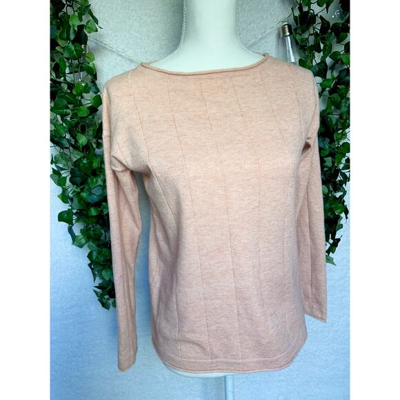 Hem and Thread Orange Long Sleeve Sweater Shirt Women's Size Small - Picture 5 of 10